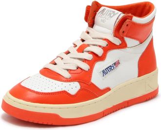 Autry Medalist Mid Schoenen - Dames - Sneakers - Oranje - 37 EU - Leer - Schoenen