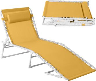 Best Choice Products Patio Chaise Lounge Chair, Outdoor Portable Adjustable Pool Recliner w/ Pillow