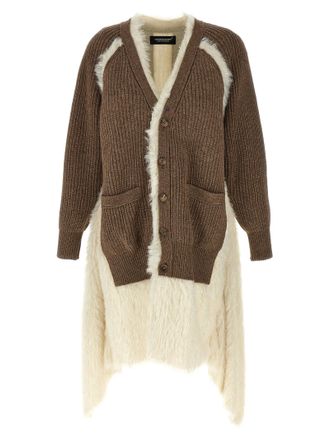 Undercover Womens Two-Material Cardigan