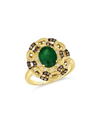 Le Vian 14K 1.51 Ct. Tw. Diamond & New Emerald Ring