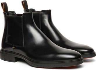 Santoni Easy On Chelsea Boot in Black at Nordstrom, Size 10.5
