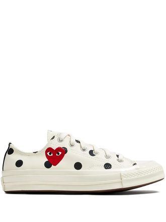 Converse Chuck Taylor 70 polka-dot heart sneakers - White