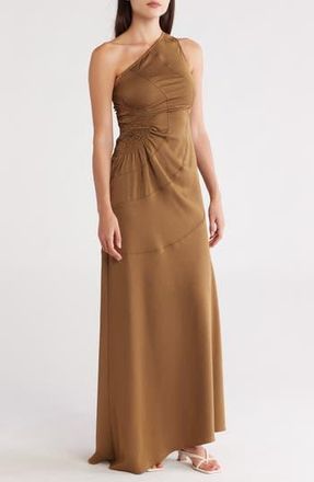 A.L.C. Paige One Shoulder Dress in Aged Bronze at Nordstrom Rack, Size 00
