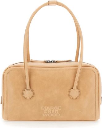 Marge Sherwood Soft Boston Small - Dames - Schoudertassen - Beige - ONE Size - Leer - Tassen