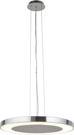 Searchlight Lexi - Lámpara colgante de techo con 1 luz, cromo, blanco, vidrio led integrado - Searchlight