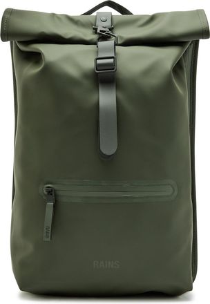 Rains Rolltop Waterproof Backpack - Green - One Size
