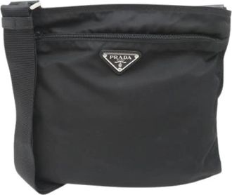 Prada Pre-owned Vintage Nylon Shoulder Bag - unisex - Vintage Schoudertas - Zwart - ONE Size - Nylon - Vintage