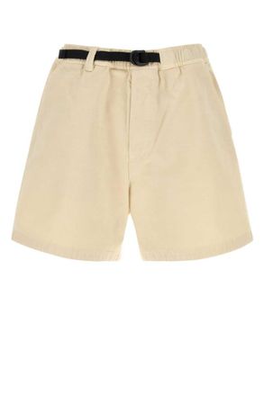 Stone Island Beige Solid Shorts