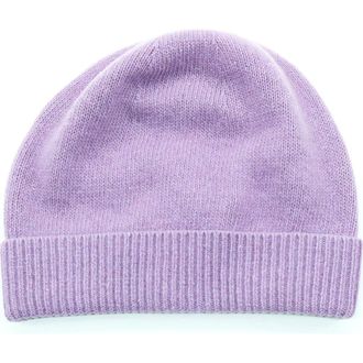 Portolano Cashmere Beanie in Orchid Mist at Nordstrom Rack