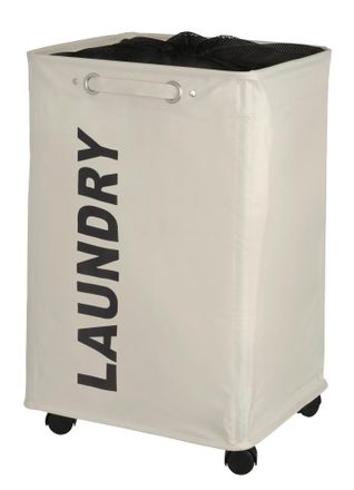 WENKO Quadro Cesto De Ropa Beige 79 Litros Poli&eacute;ster