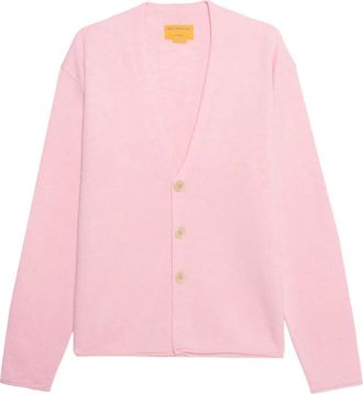 Guest In Residence Cardigan con bottoni e scollo a V - Rosa
