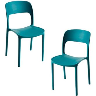 Regalos Miguel Packs Sillas Jard&iacute;n - Pack 2 Sillas Inis - Verde Azulado
