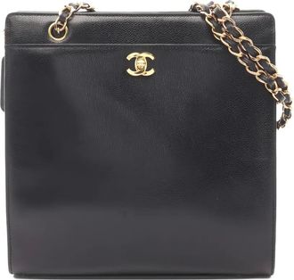 Chanel Borsa a spalla Coco-mark anni 97-99 - Nero
