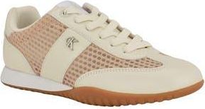 Calvin Klein Harllow Low Top Sneaker in White/Beige at Nordstrom Rack, Size 5.5