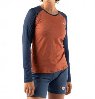 Rabbit Ez Perf Long Sleeve Trail Tee In Burnt Brick
