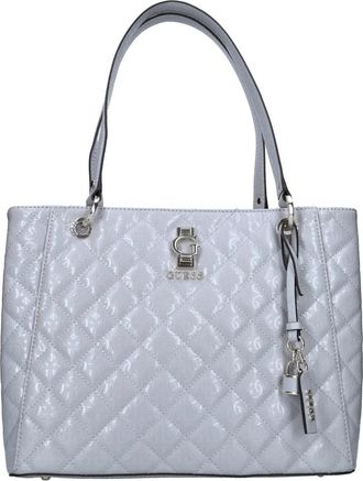 Guess Faux Leather Tote - Dames - Shoppers - Blauw - ONE Size - Leer - Tassen