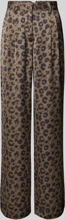 BA&SH Straight Leg Stoffhose mit Bundfalten Modell BLOY in Khaki, Gr&ouml;&szlig;e 40