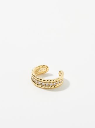 Simons Womens Cubic zirconia ear cuff