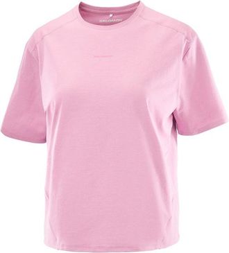 Salomon Trackline S/S Tee Funktionsshirt f&uuml;r Damen | rosa