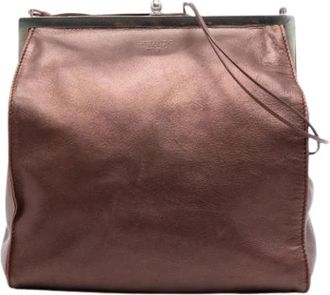 Prada Pre-owned Vintage Crossbody Tas - Dames - Vintage Handtas - Bruin - ONE Size - Leer - Vintage