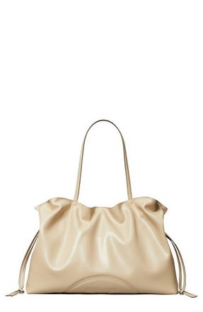 Tory Burch Ella Natuura Drawstring Tote in Light Stone at Nordstrom