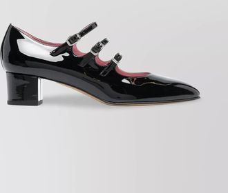 Carel patent leather buckled pumps