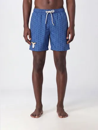 MC2 Saint Barth Graphic Print Polyester Swim Shorts