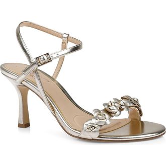 Badgley Mischka Saylor Ankle Strap Sandal in Gold Metallic at Nordstrom Rack, Size 7