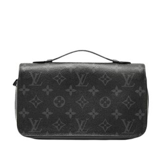 Louis Vuitton Pre-owned Clutches, female, Black, Size: ONE SIZE Pre-owned Long Wallet