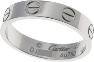 Cartier White Gold White Gold (18K) Band Ring (Pre-Owned)