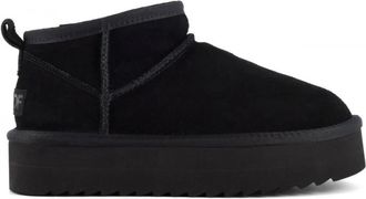 Colors Of California Zwarte Winter Platform Laarzen - Dames - Winterlaarzen - Zwart - 39 EU - Wol - Schoenen