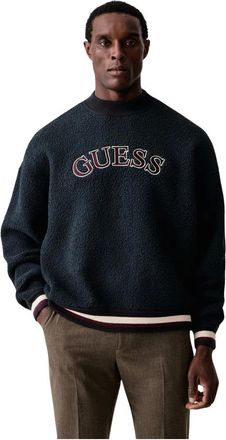 Guess Crewneck Sweatshirt - Heren - Sweatshirts & Hoodies - Blauw - Maat: M Zijde