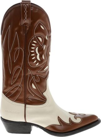 Dsquared2 Brown Color Block Boots