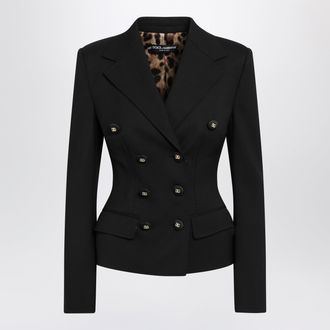 Dolce & Gabbana Black single-breasted wool jacket
