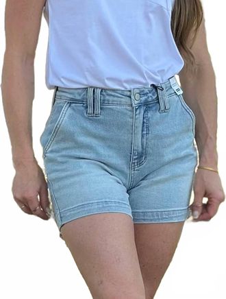 Judy Blue Work And Play Shorts In Light Wash