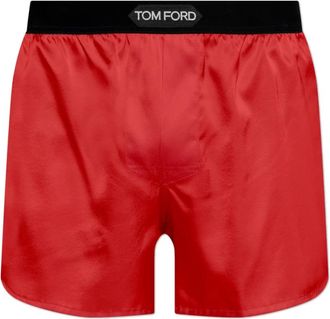 Tom Ford Zijden Lingerie Short - Heren - Onderbroek - Rood - XL - Ondergoed