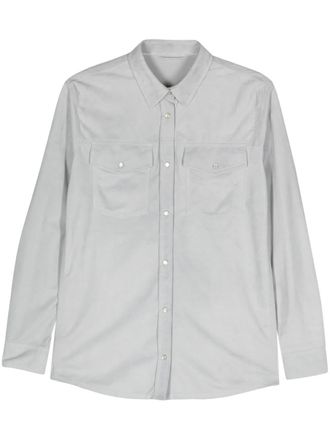 Eleventy Camicia con borchie - Grigio