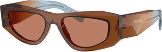 Prada Sunglasses, unisex, Brown, Size: 52 MM B19S Sunglasses