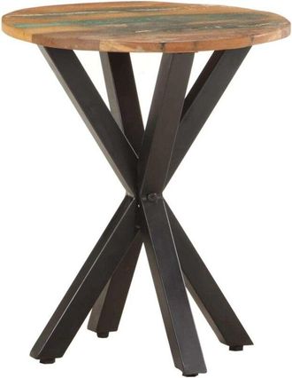 vidaXL Tavolino di Servizio 48x48x56 cm in Legno Massello di Recupero vidaXL