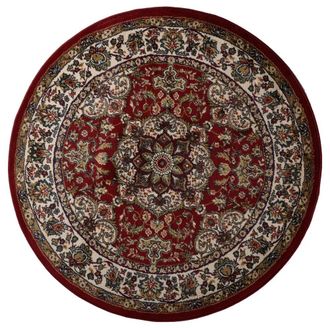 THEKO Alfombra dise&ntilde;o oriental polipropileno rojo d 240 cm