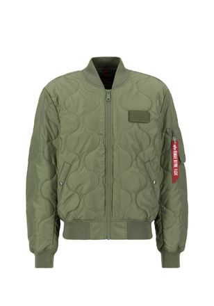 Alpha Industries Bomberjacke ALPHA INDUSTRIES MA-1 ALS, Herren, Gr. L, gr&uuml;n (sage, gr&uuml;n), Obermaterial: 100% Polyester; Futter: 100% Nylon, Jacken Bomberjacke