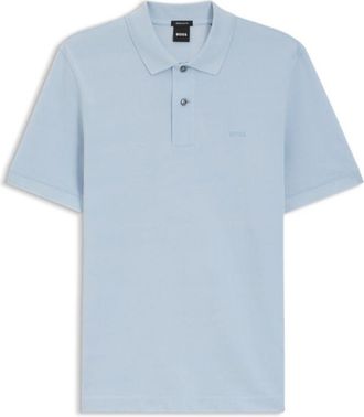 BOSS Pallas polo shirt in cotton piqu&eacute; with embroidered logo
