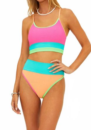 Beach Riot Emmy Bikini Bottoms In Aqua Haze