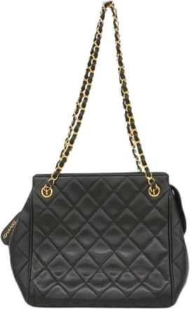 Chanel Pre-owned Shoulder Bags, female, Black, Size: ONE SIZE Pre-owned Vintage Shoulder Bag