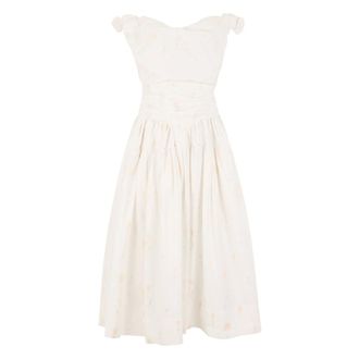 Vivienne Westwood Sunday Floral Dress - female - Vivienne Westwood - Midi Dresses - White - M - Dresses
