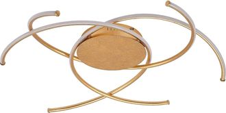 Lindby L&aacute;mpara De Techo Led yareli En Dorado Metal - Lindby