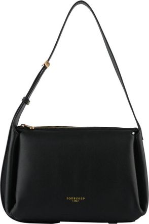 Pourchet S&eacute;vign&eacute; Crossbody Tas - Dames - Schoudertassen - Zwart - ONE Size - Leer - Tassen