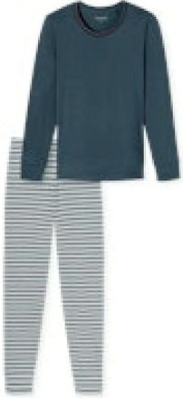 Schiesser Dames, Nachtkleding & Lounge, Blauw, Maat: L Katoen