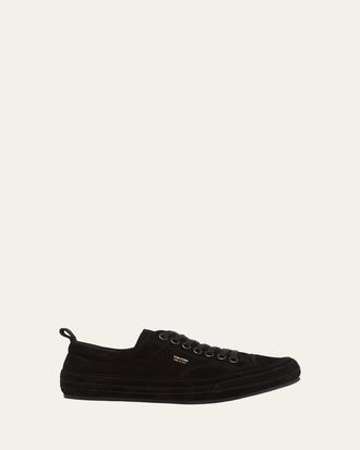 Tom Ford Mens Dean Suede Cap Toe Low-Top Sneakers