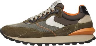 Voile Blanche Leather and fabric sneakers Qwark Hype MAN - Heren - Sneakers - Veelkleurig - 44 EU - Schoenen